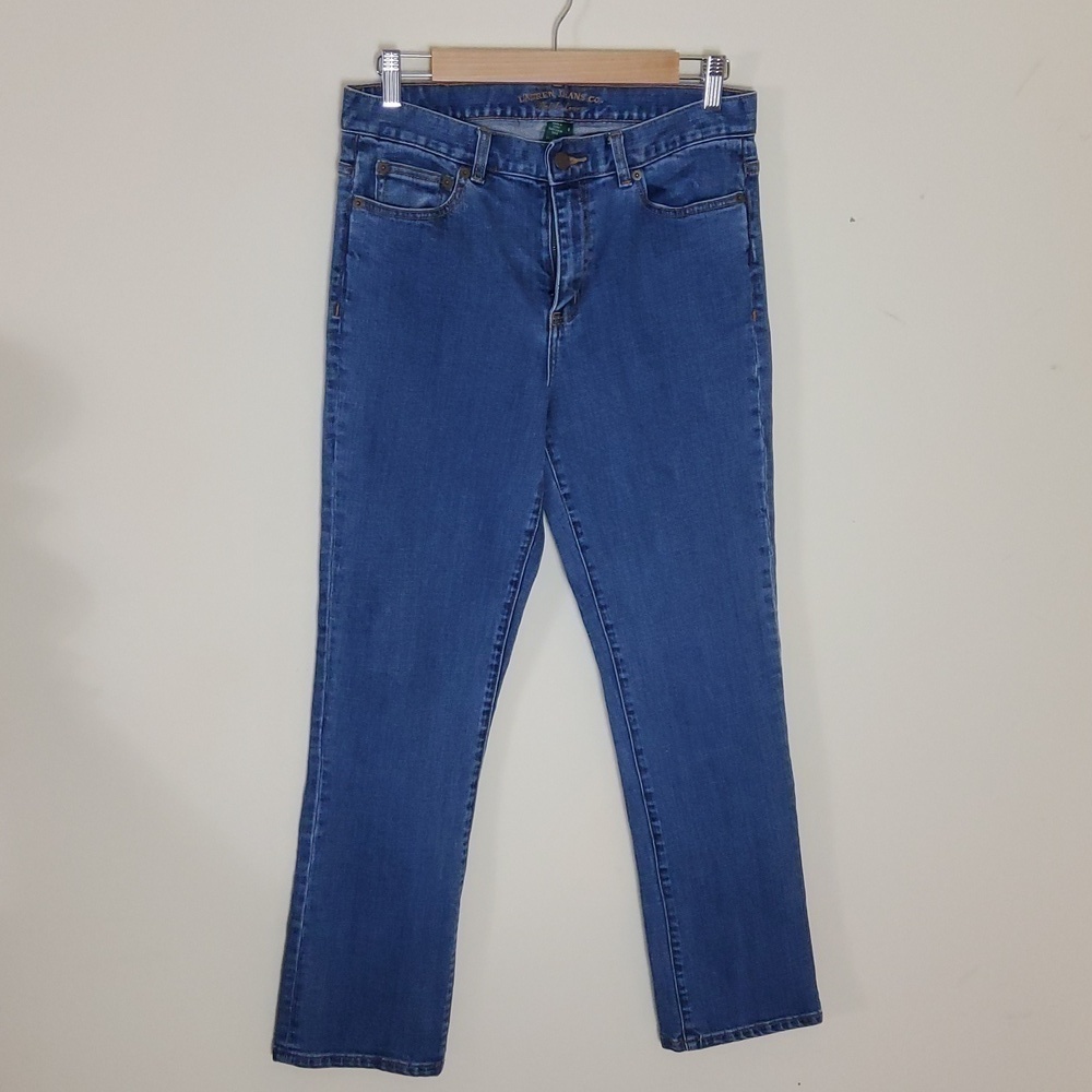 Lauren Jeans Co Women's Straight Blue Jeans Size 8